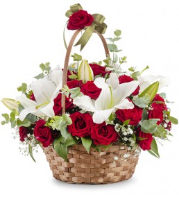  Kemer Blumen Rose&Lily im Korb